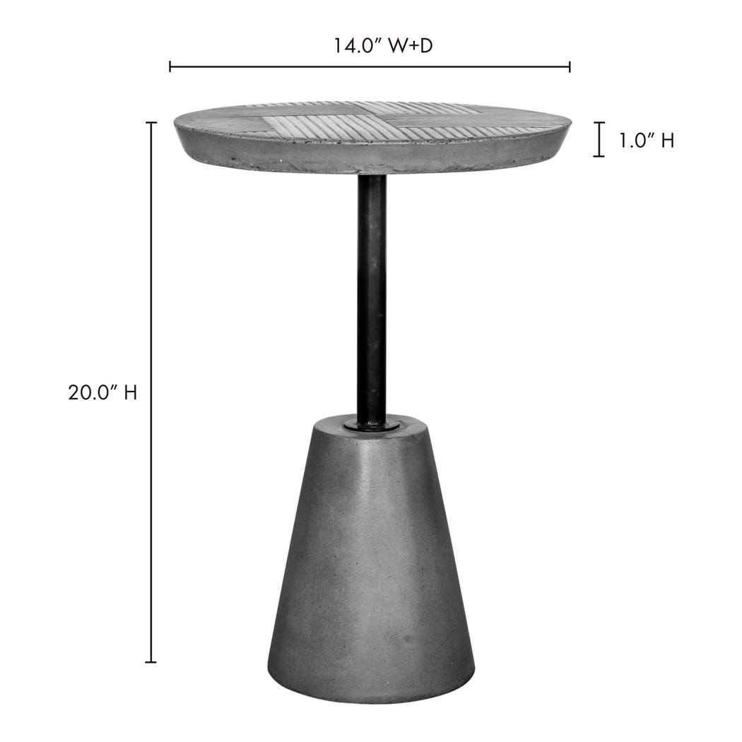 Pascoe Gray Outdoor End Table - Thumbnail - Image 5