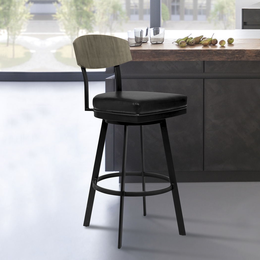 Paseco Black Counter Height Stool - Thumbnail - Image 2