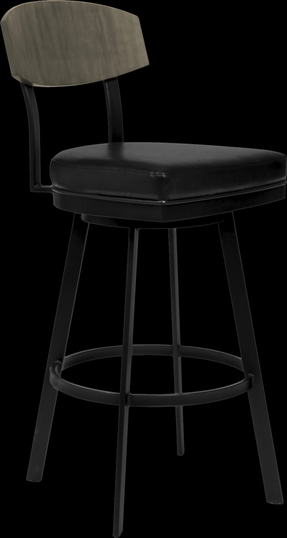 Paseco Black Counter Height Stool - Thumbnail - Image 1