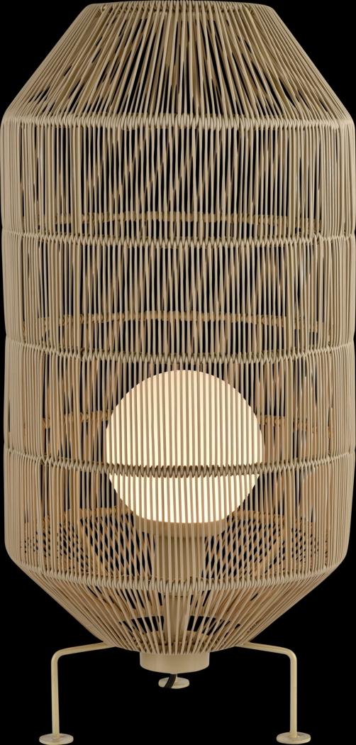 Pasque Post Beige Outdoor Floor Lamp - Thumbnail - Image 1