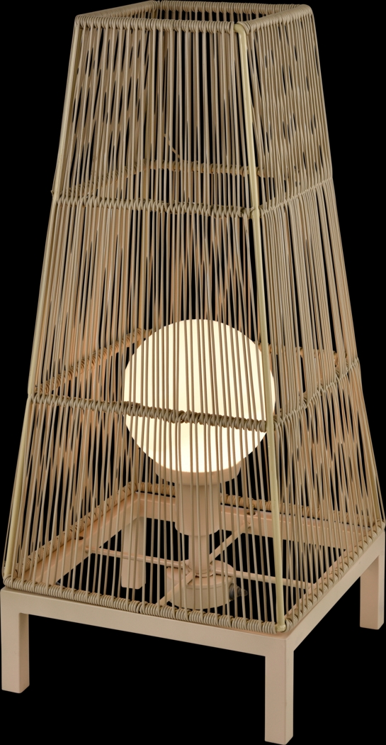 Pasque Post Brown Outdoor Floor Lamp - Thumbnail - Image 1