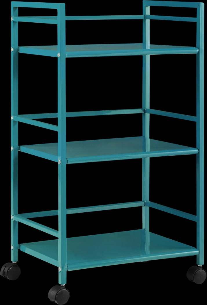 Pasque Teal Bar Cart - Thumbnail - Image 3