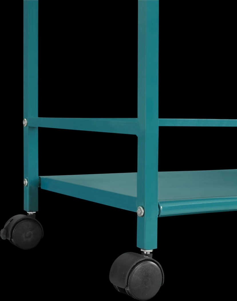 Pasque Teal Bar Cart - Thumbnail - Image 4