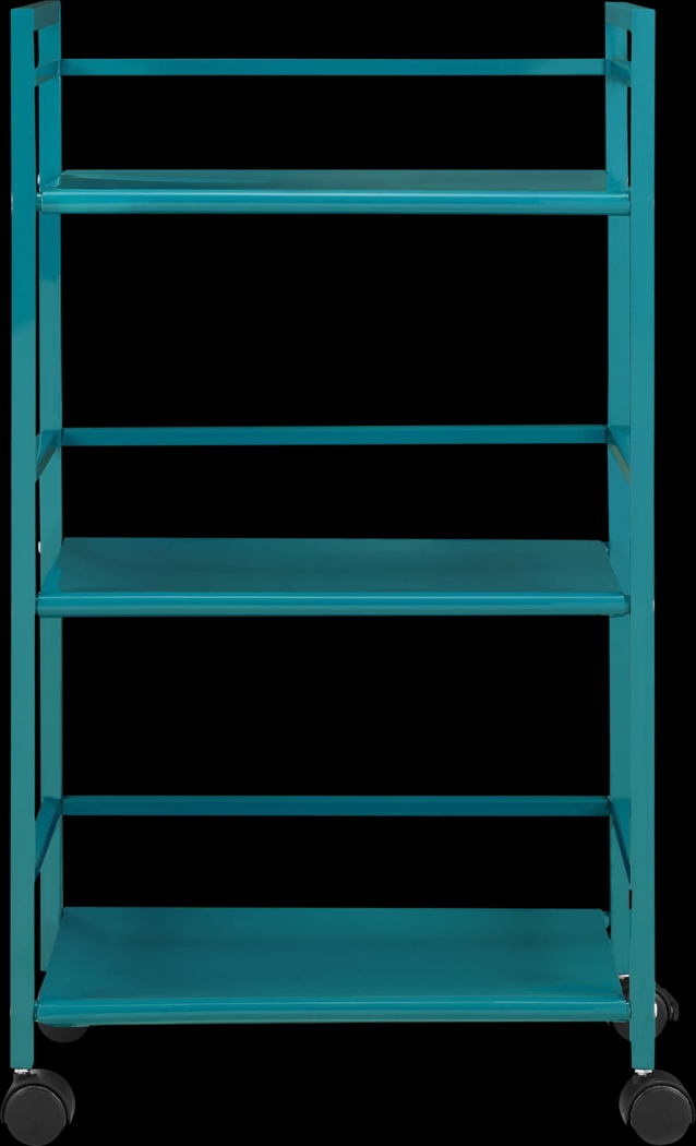 Pasque Teal Bar Cart - Thumbnail - Image 1