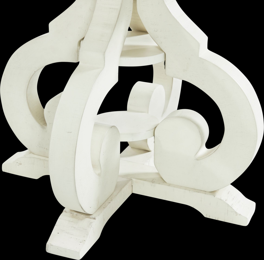 Pasquo White End Table - Thumbnail - Image 5