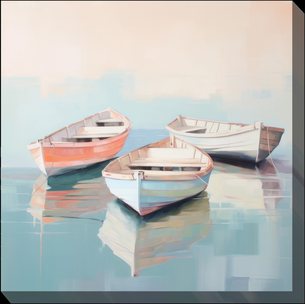 Pastel Boats Outdoor/Indoor Wall Art - Thumbnail - Image 1