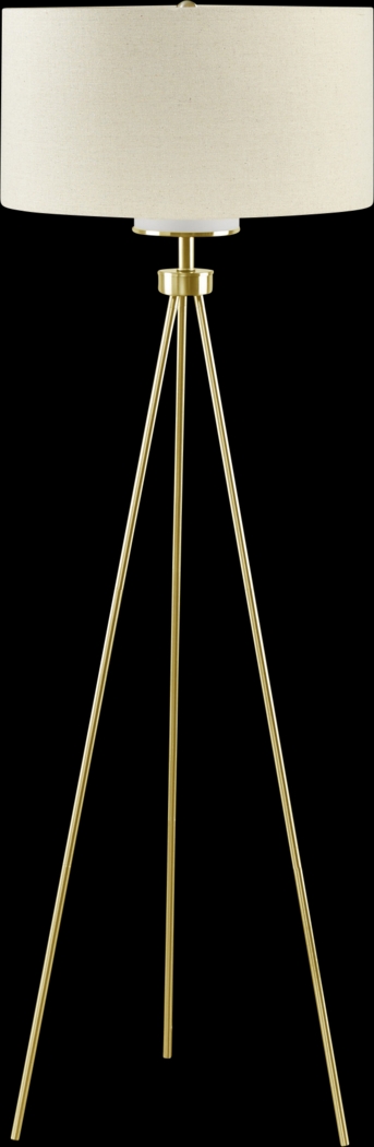 Pastorius Club Gold Floor Lamp - Thumbnail - Image 1
