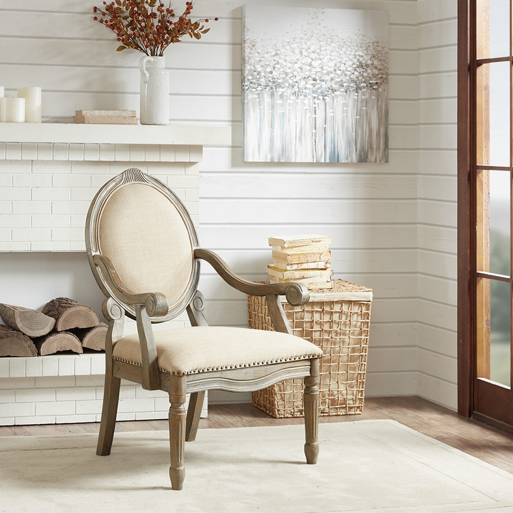 Patchen Beige Accent Chair - Thumbnail - Image 7