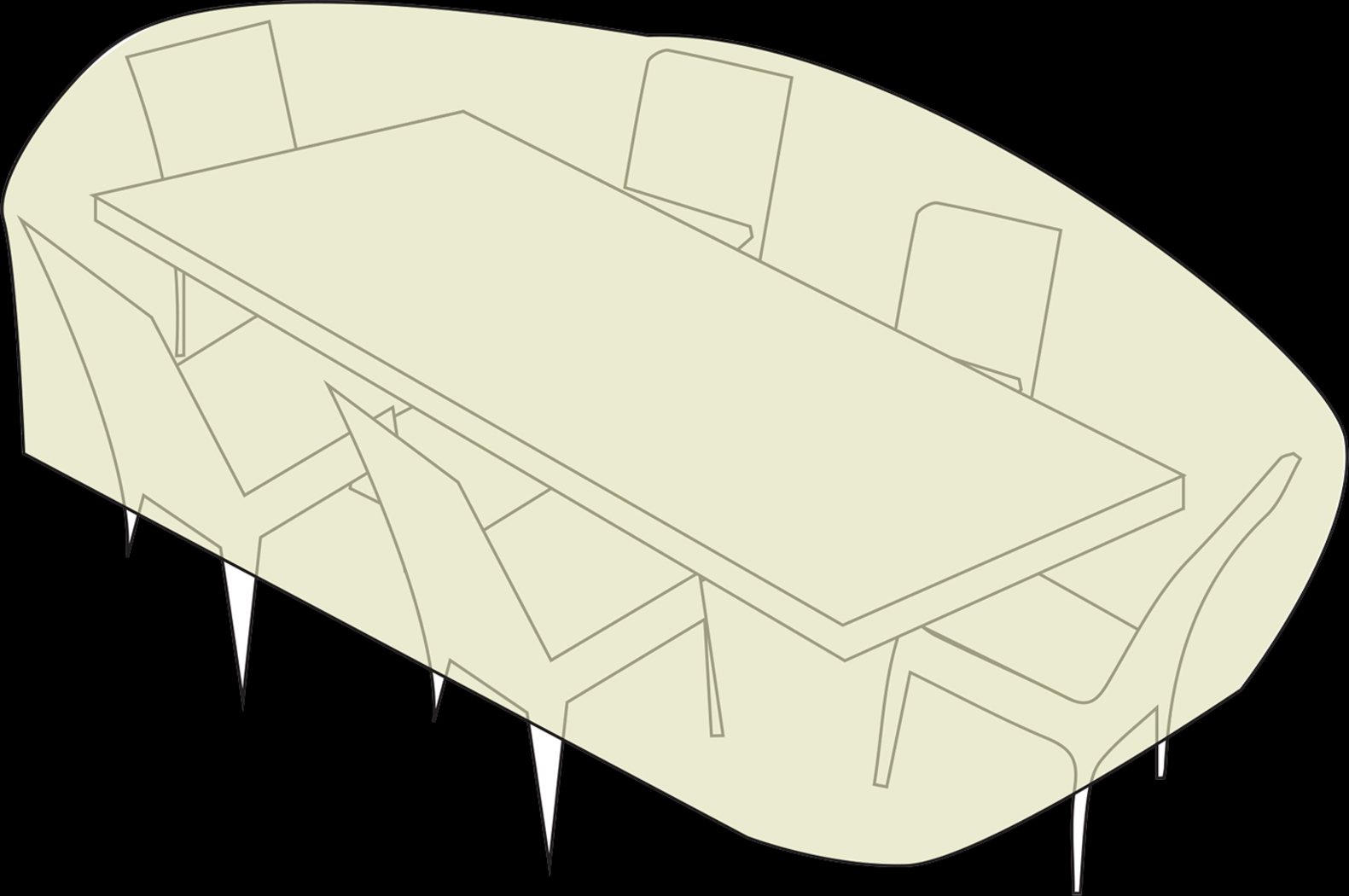 Patio 110 in. Dining Set Cover - Thumbnail - Image 3
