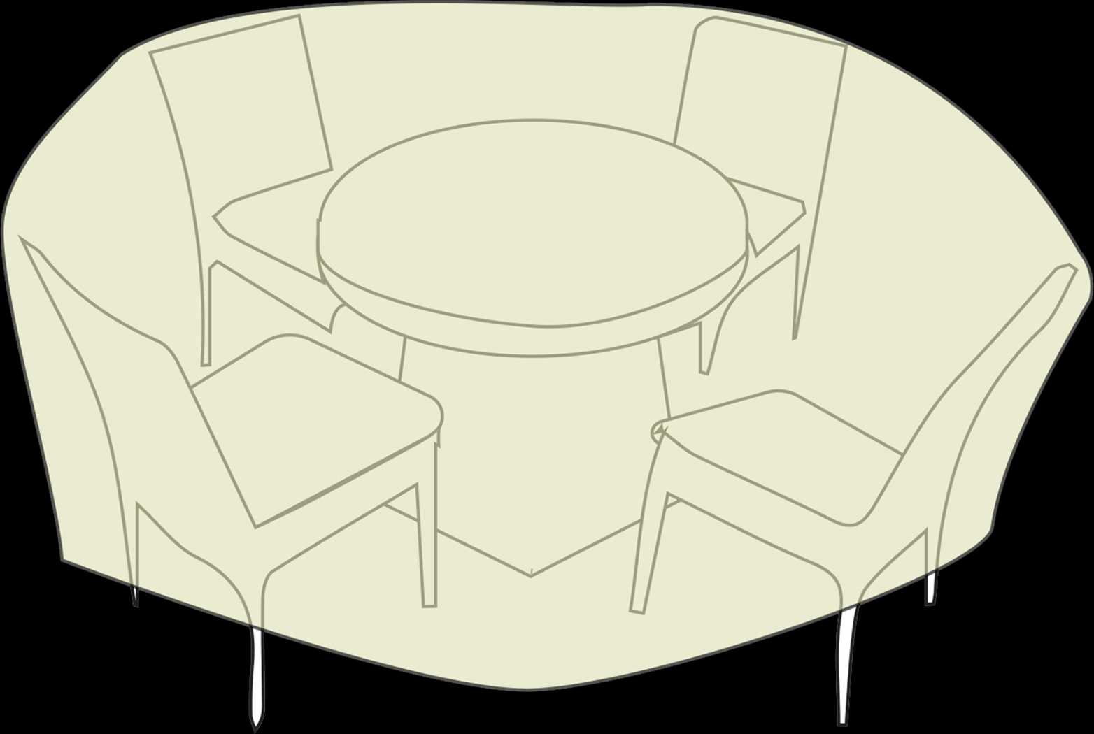 Patio Round Dining Set Cover - Thumbnail - Image 3