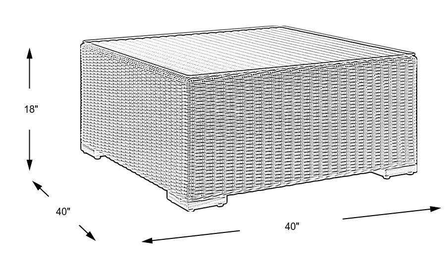 Dimension Image. Please refer to the Dimension Tab on this page for dimension details.