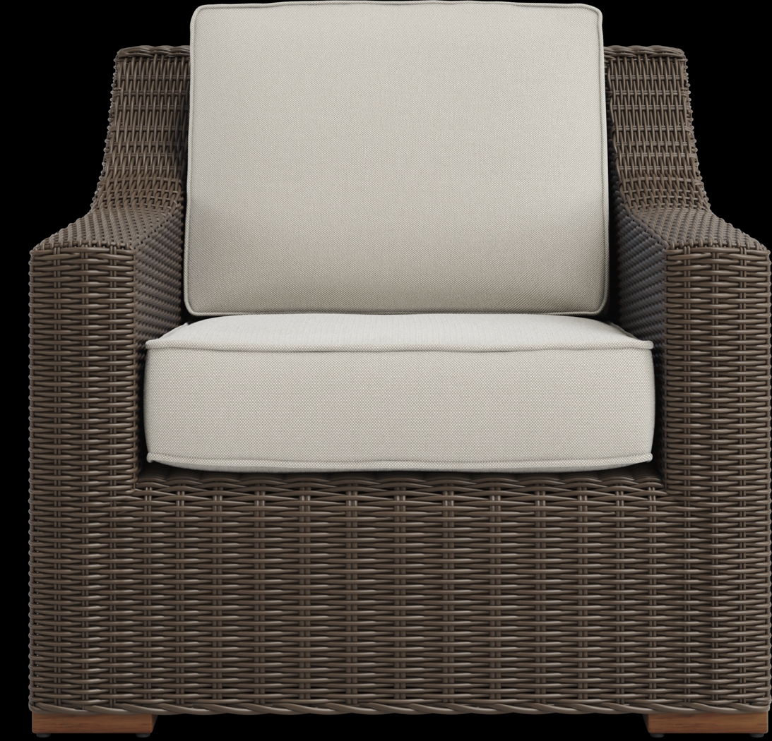 Patmos Brown 4 Pc Outdoor Seating Set with Linen Cushions - Thumbnail - Image 6