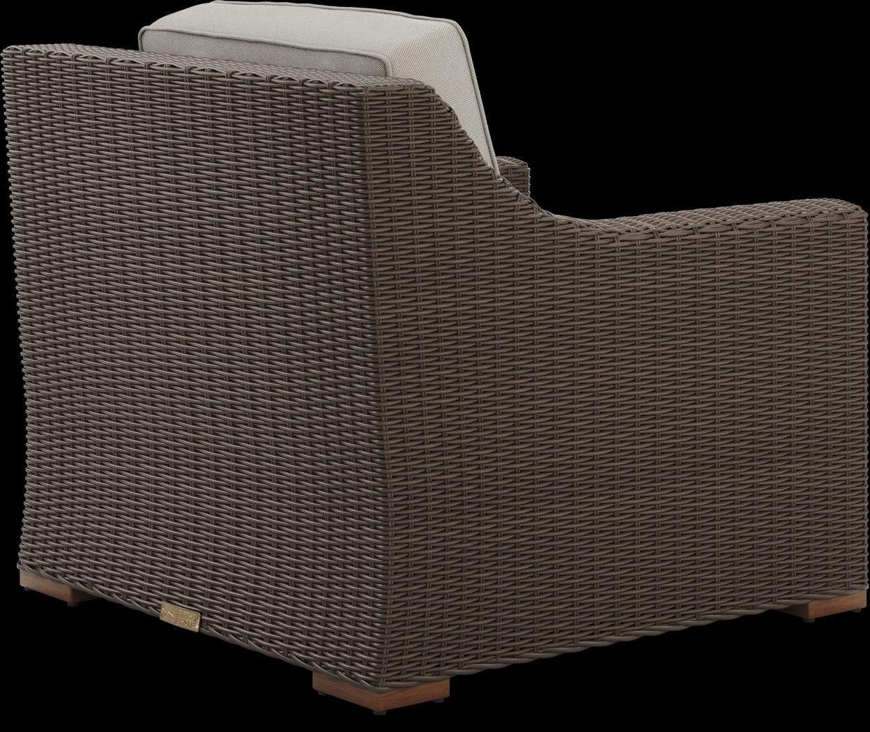 Patmos Brown 4 Pc Outdoor Seating Set with Linen Cushions - Thumbnail - Image 8