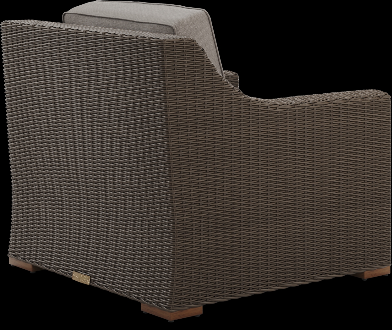 Patmos Brown 4 Pc Outdoor Sofa Seating Set with Mushroom Cushions - Thumbnail - Image 8