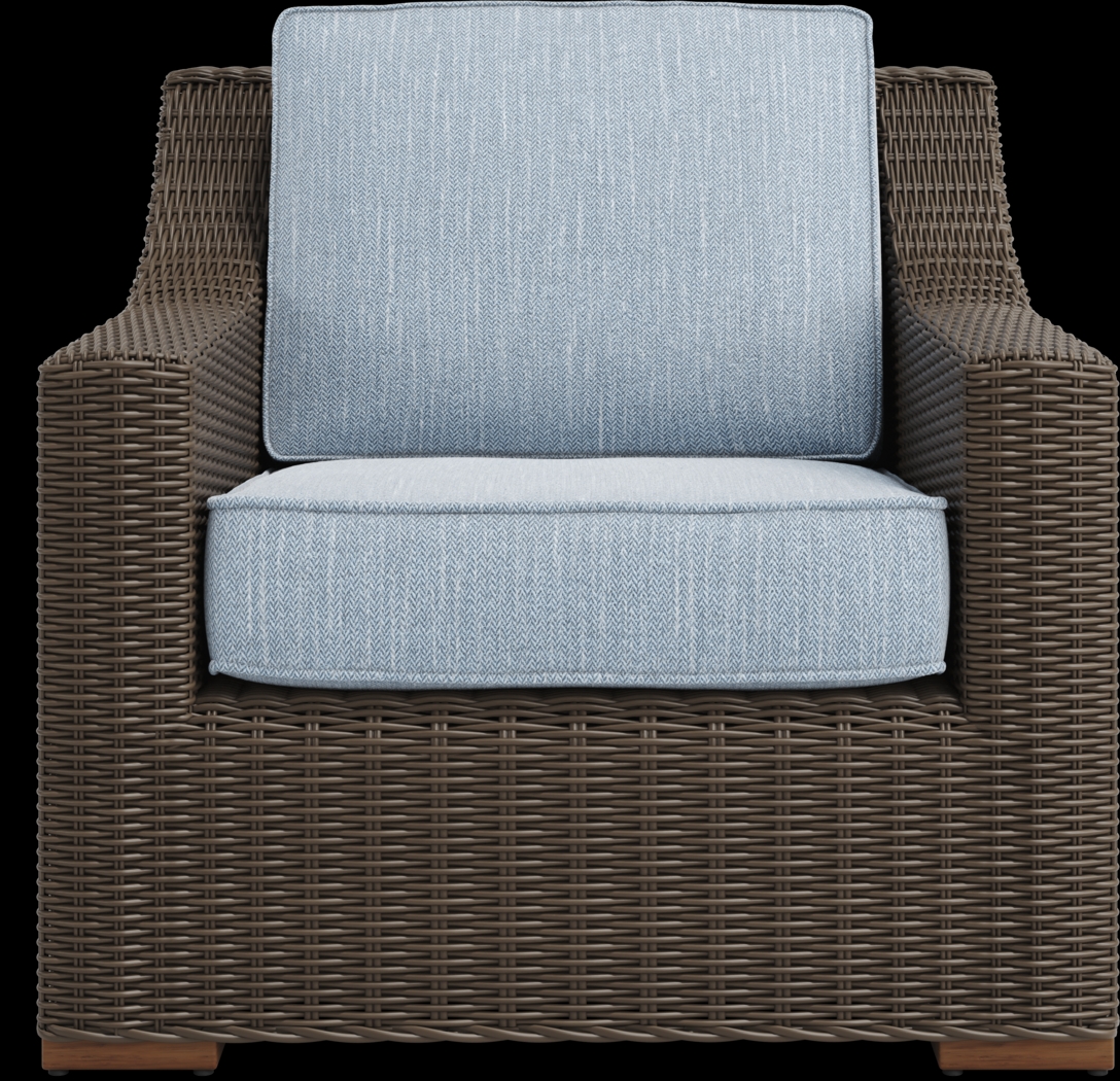 Patmos Brown 4 Pc Outdoor Sofa Seating Set with Steel Cushions - Thumbnail - Image 6