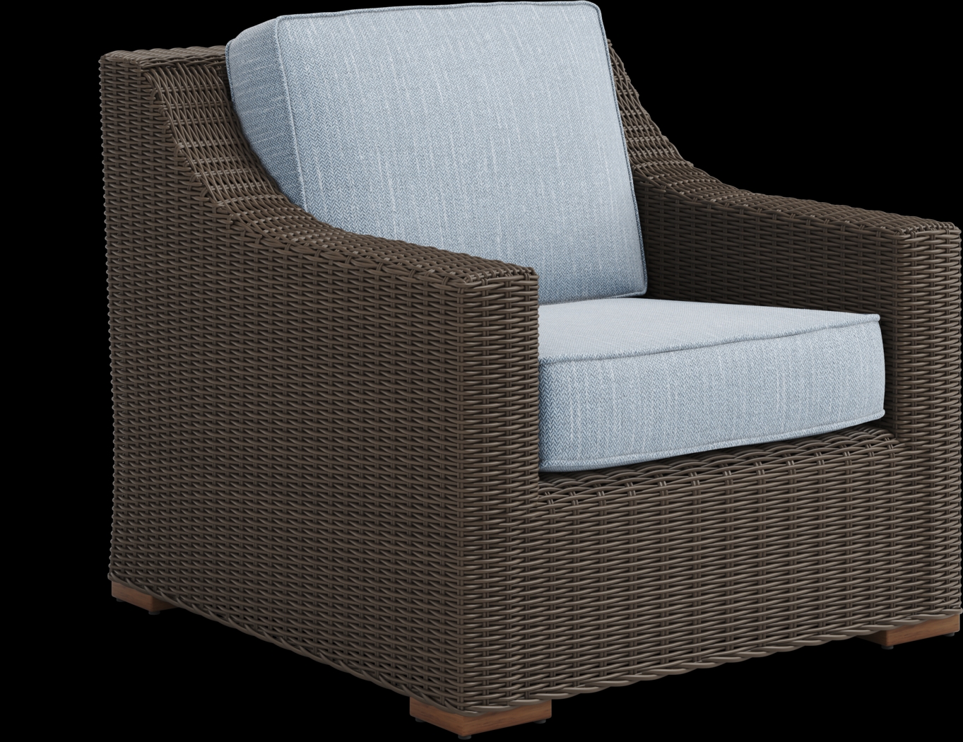 Patmos Brown 4 Pc Outdoor Sofa Seating Set with Steel Cushions - Thumbnail - Image 5