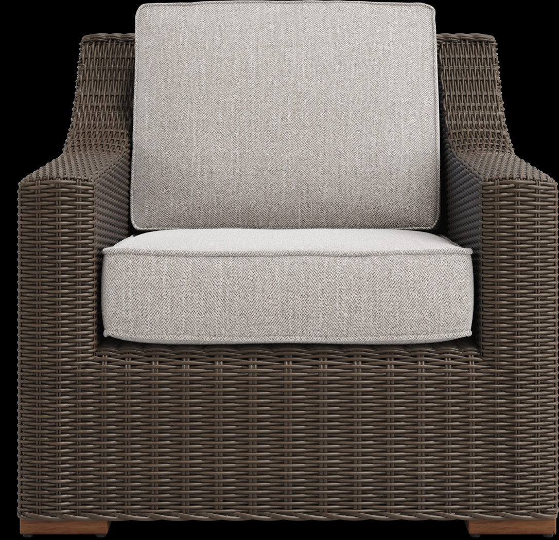 Patmos Brown 4 Pc Outdoor Sofa Seating Set with Twine Cushions - Thumbnail - Image 7