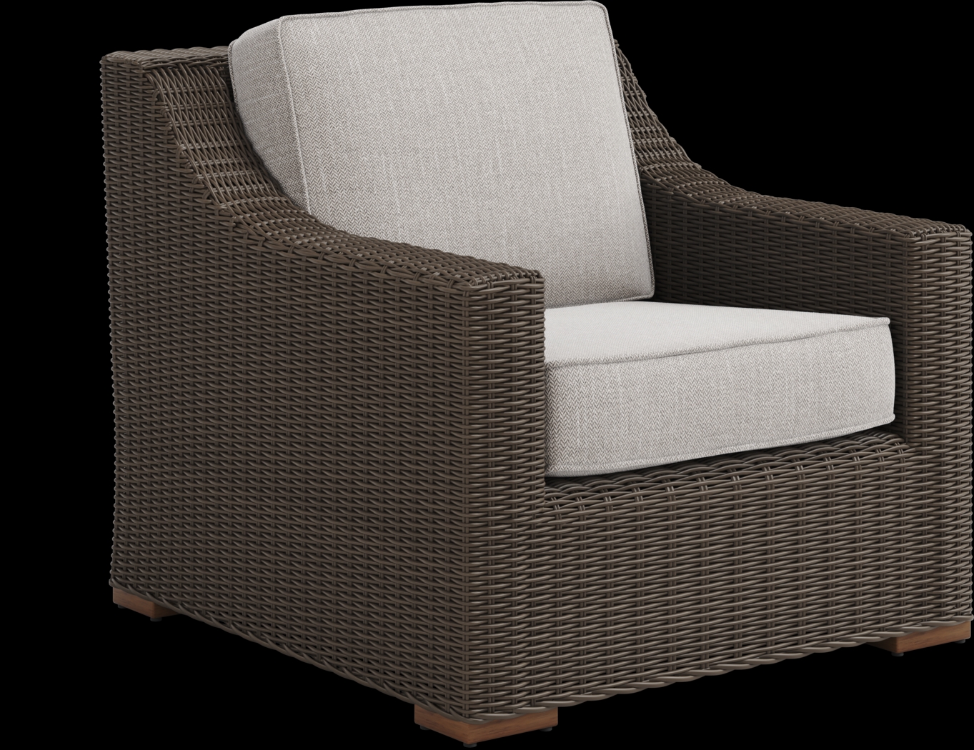 Patmos Brown 4 Pc Outdoor Sofa Seating Set with Twine Cushions - Thumbnail - Image 6