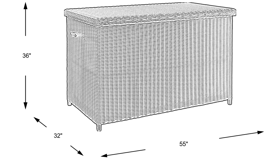 Dimension Image. Please refer to the Dimension Tab on this page for dimension details.