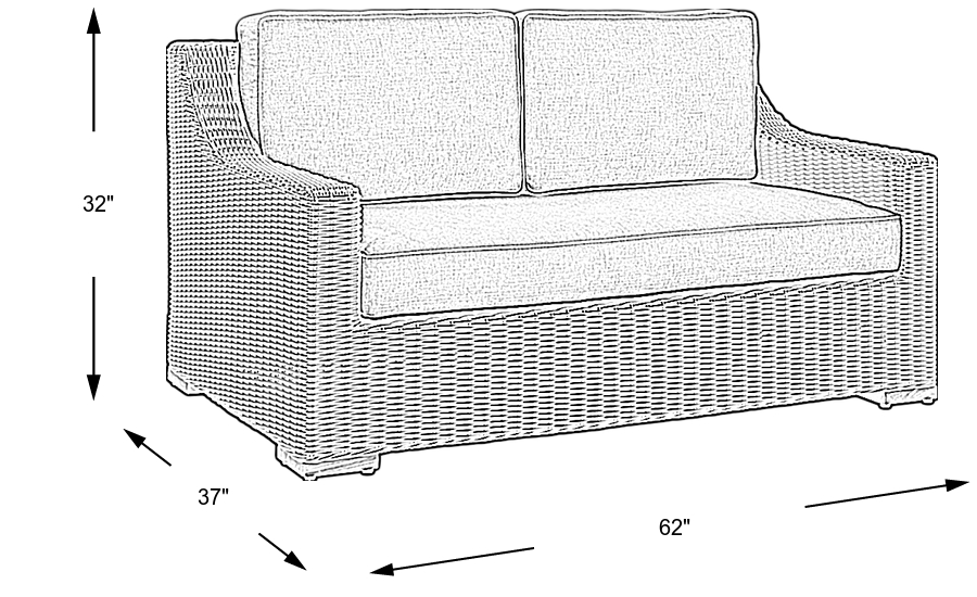 Dimension Image. Please refer to the Dimension Tab on this page for dimension details.