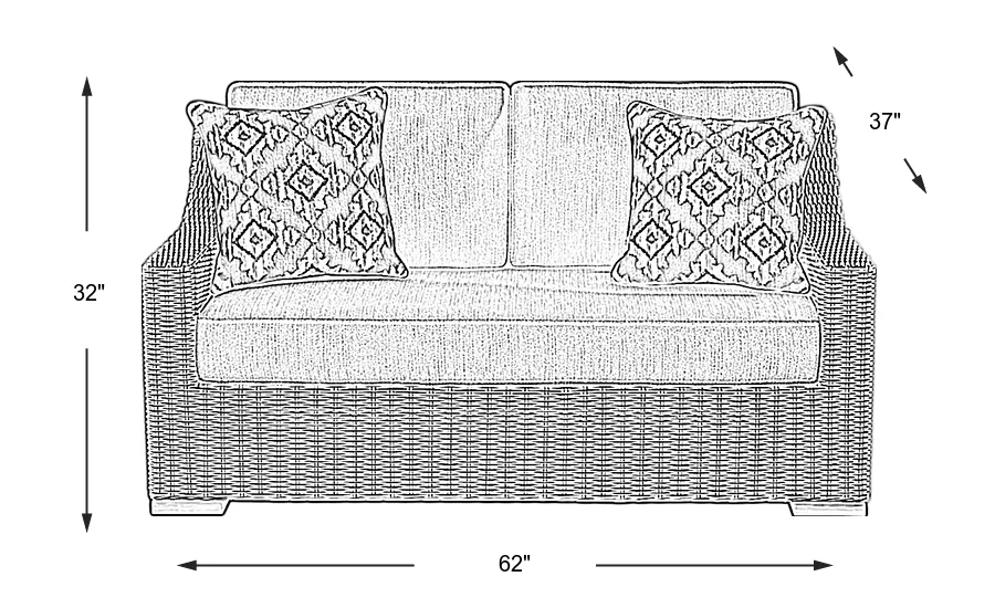 Dimension Image. Please refer to the Dimension Tab on this page for dimension details.
