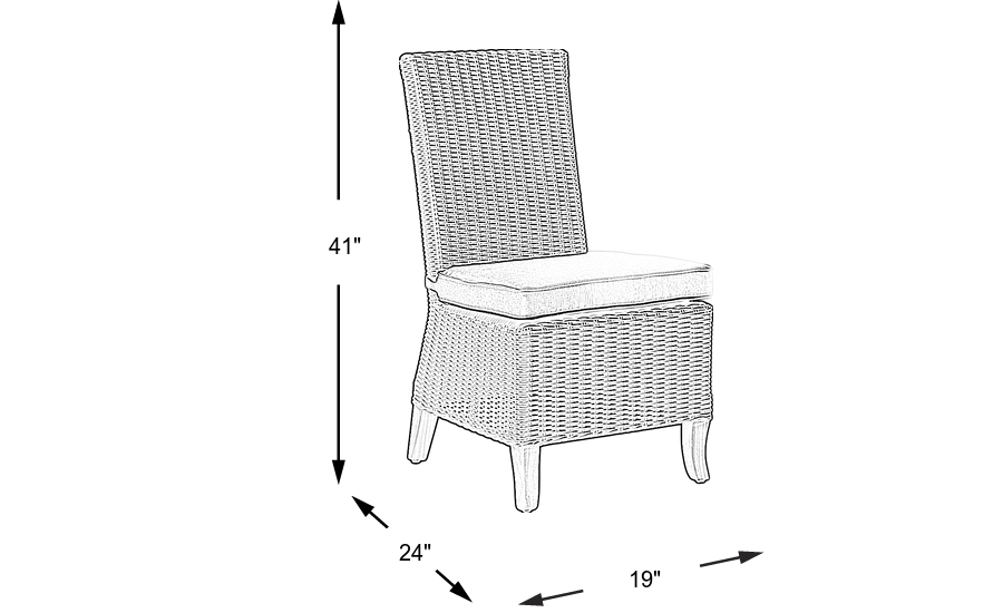 Dimension Image. Please refer to the Dimension Tab on this page for dimension details.