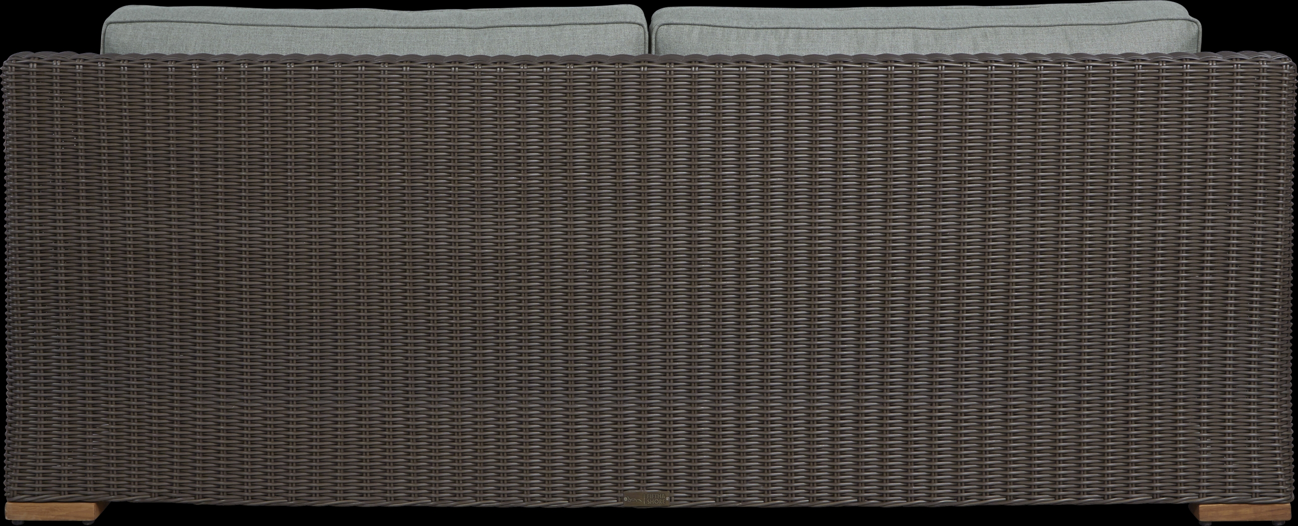 Patmos Brown Outdoor Sofa with Moss Cushions - Thumbnail - Image 3