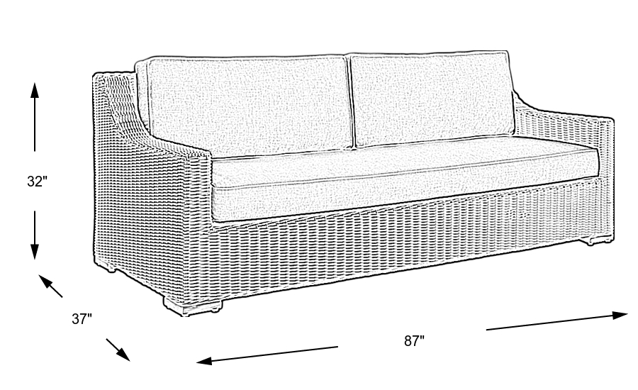 Dimension Image. Please refer to the Dimension Tab on this page for dimension details.