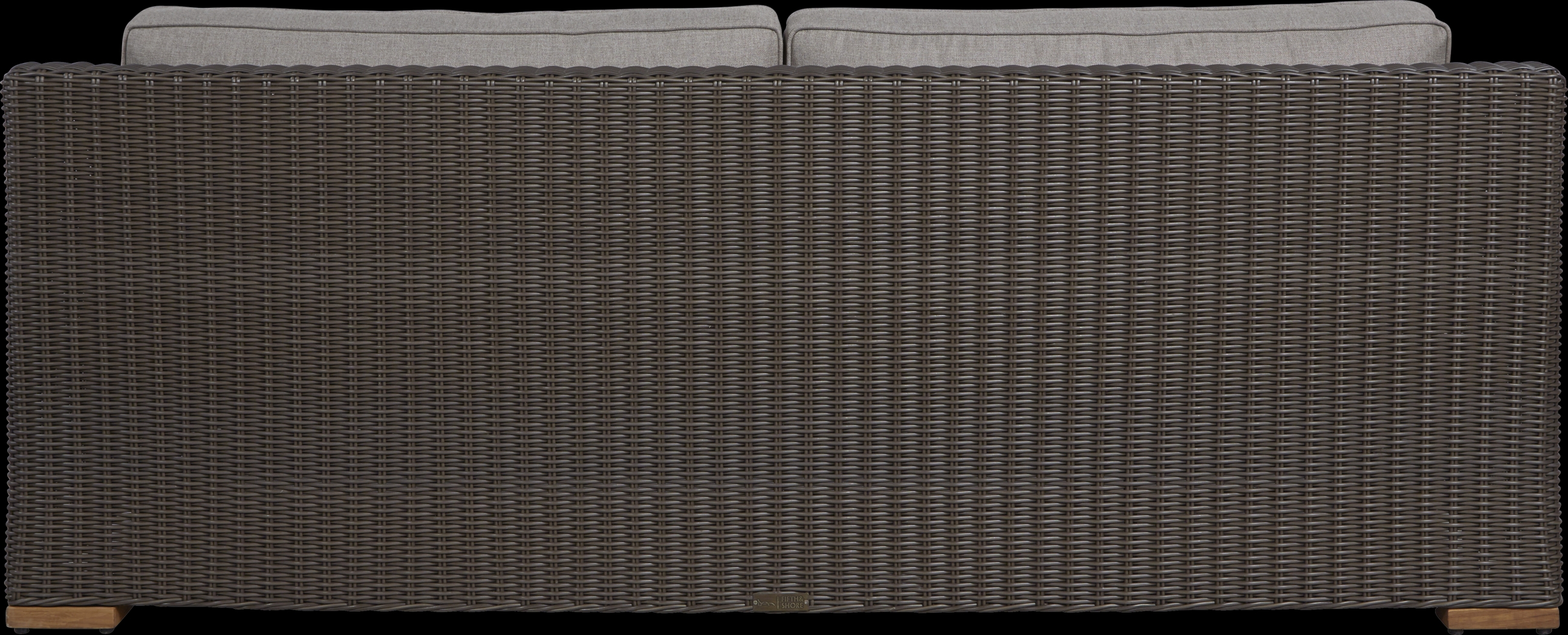 Patmos Brown Outdoor Sofa with Mushroom Cushions - Thumbnail - Image 3