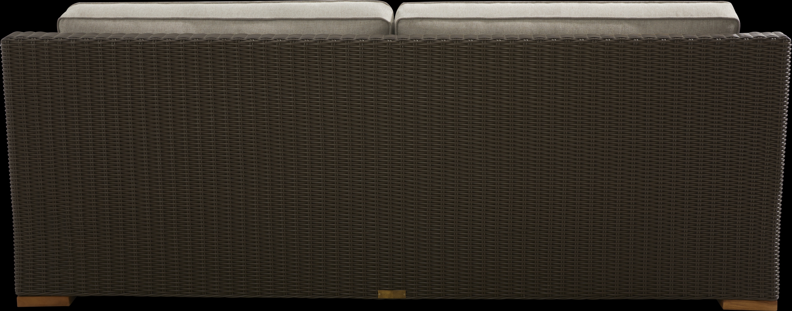 Patmos Brown Outdoor Sofa with Mushroom Cushions - Thumbnail - Image 3