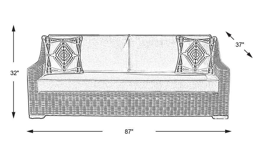 Dimension Image. Please refer to the Dimension Tab on this page for dimension details.