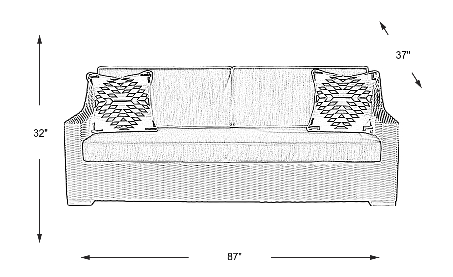Dimension Image. Please refer to the Dimension Tab on this page for dimension details.