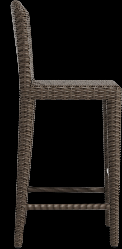 Patmos Brown Wicker 3 Pc 36 in. Square Bar Height Outdoor Dining Set - Thumbnail - Image 8