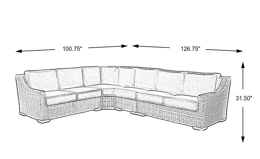 Dimension Image. Please refer to the Dimension Tab on this page for dimension details.