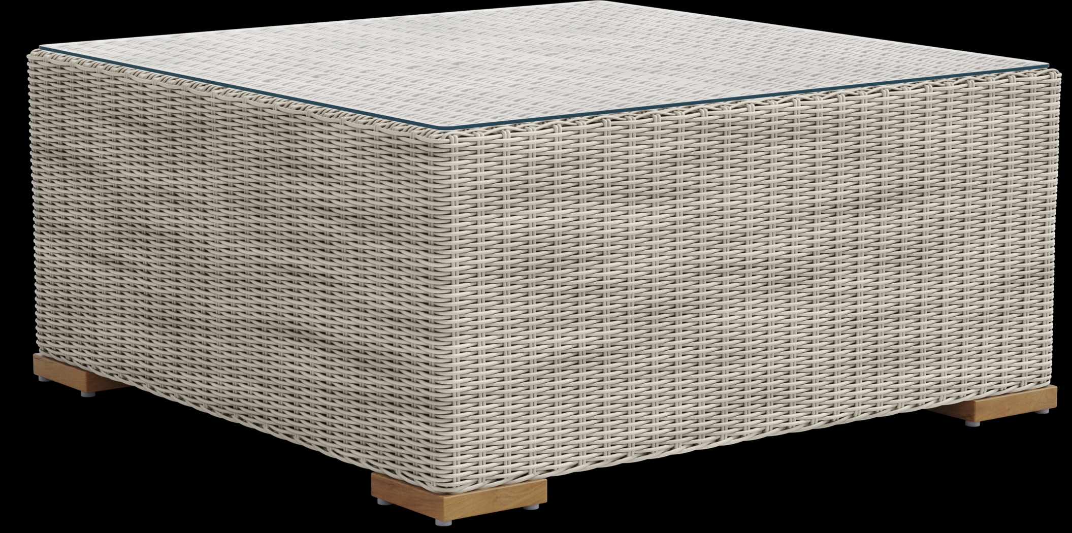 Patmos Gray 4 Pc Outdoor Sofa Seating Set with Linen Cushions - Thumbnail - Image 8