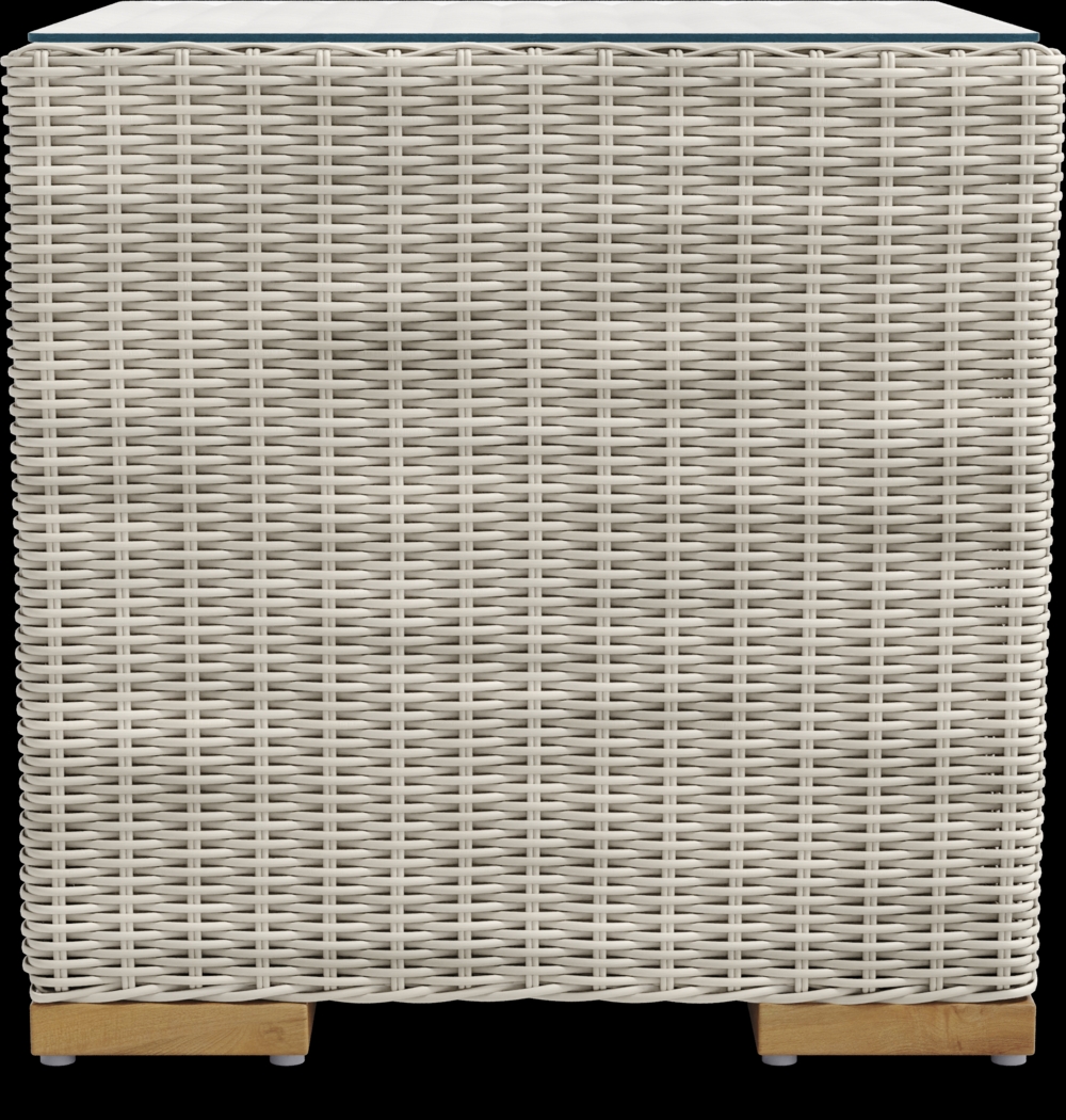 Patmos Gray 3 Pc Outdoor Seating Set with Mushroom Cushions - Thumbnail - Image 7