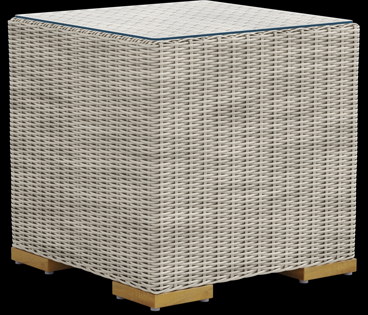 Patmos Gray 3 Pc Outdoor Seating Set with Mushroom Cushions - Thumbnail - Image 6