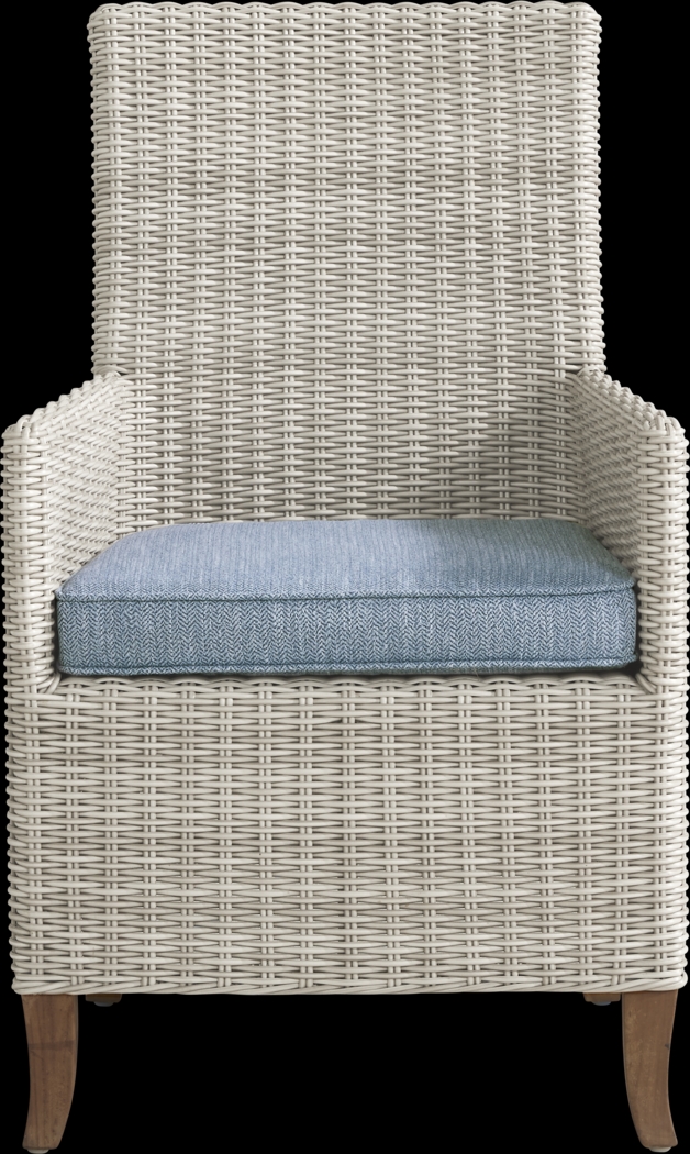 Patmos Gray Outdoor Arm Chair with Steel Cushions - Thumbnail - Image 2