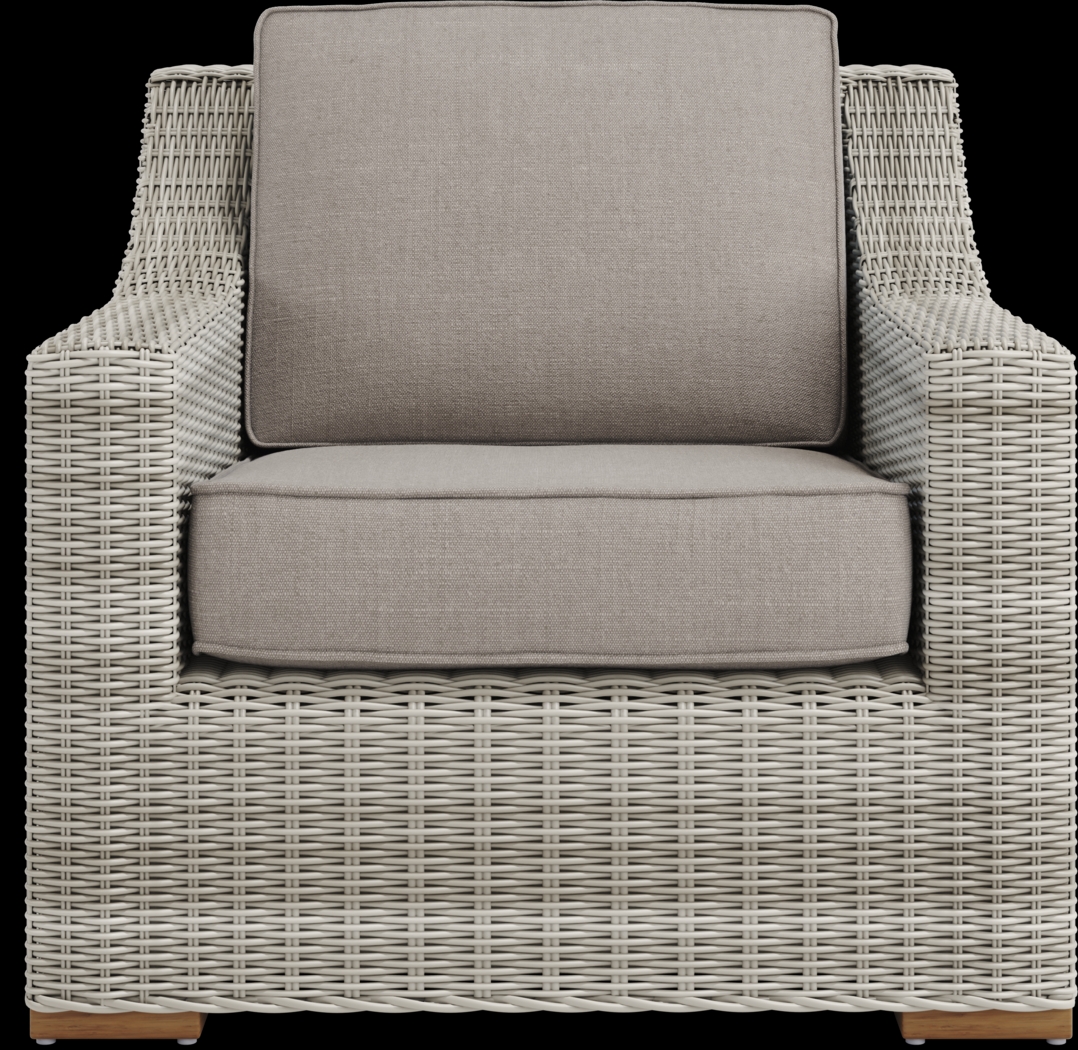 Patmos Gray 3 Pc Outdoor Seating Set with Mushroom Cushions - Thumbnail - Image 3