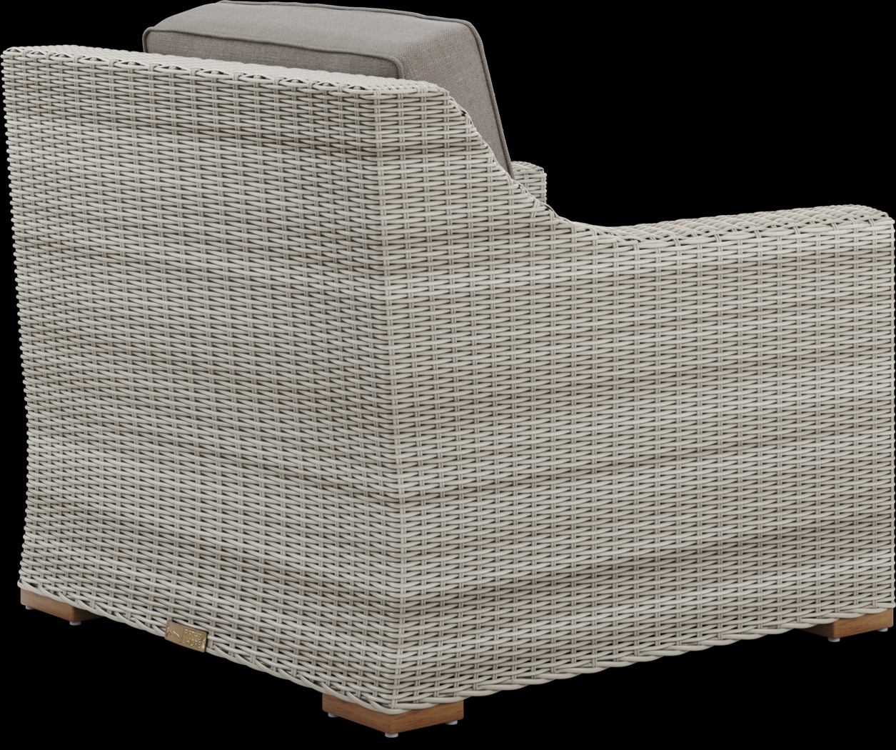 Patmos Gray 3 Pc Outdoor Seating Set with Mushroom Cushions - Thumbnail - Image 5