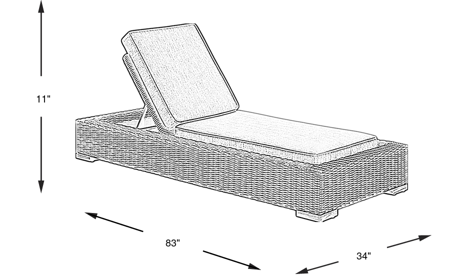 Dimension Image. Please refer to the Dimension Tab on this page for dimension details.