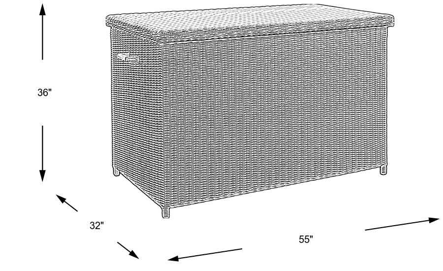Dimension Image. Please refer to the Dimension Tab on this page for dimension details.