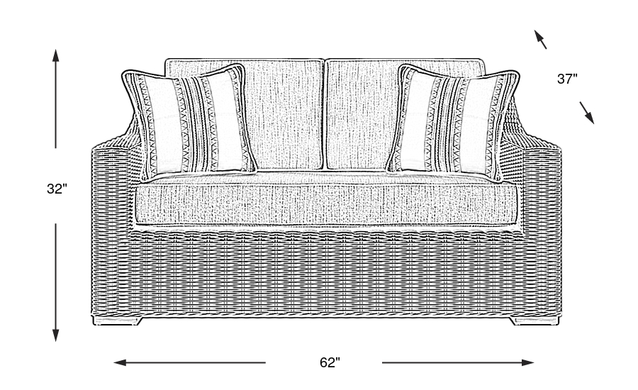 Dimension Image. Please refer to the Dimension Tab on this page for dimension details.