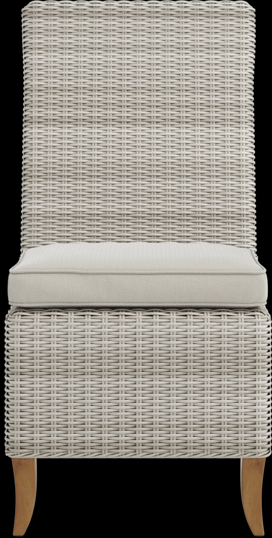 Patmos Tan 6 Pc 78 in. Rectangle Outdoor Dining Set With Linen Cushions - Thumbnail - Image 9