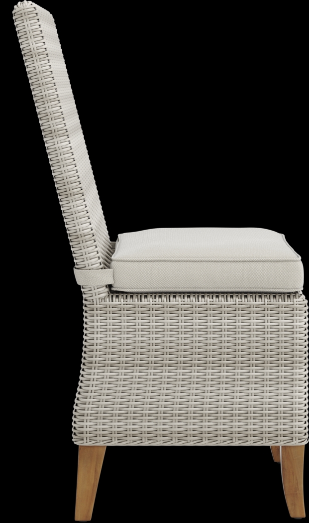 Patmos Tan 6 Pc 78 in. Rectangle Outdoor Dining Set With Linen Cushions - Thumbnail - Image 10