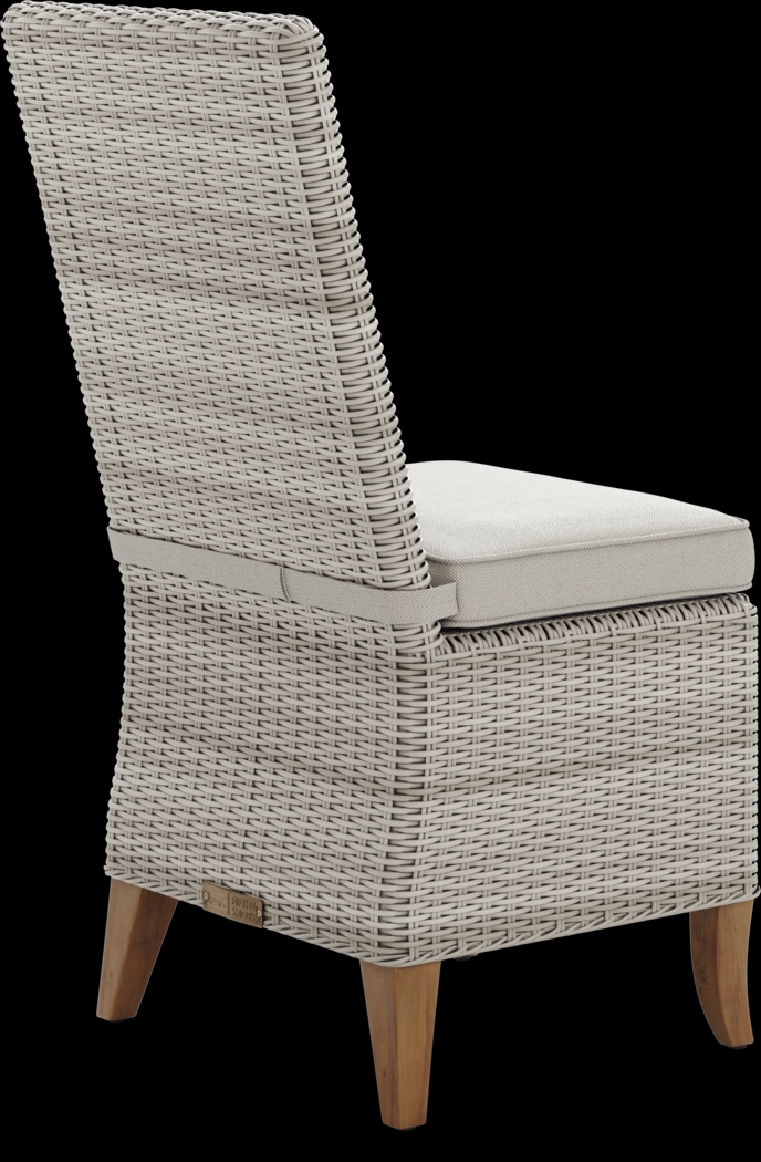 Patmos Tan 6 Pc 78 in. Rectangle Outdoor Dining Set With Linen Cushions - Thumbnail - Image 11