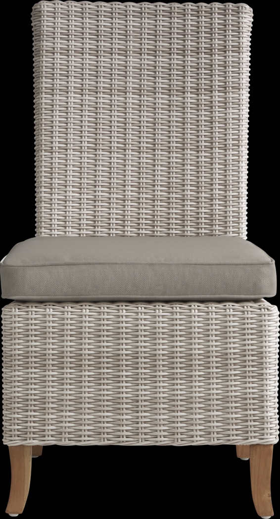 Patmos Tan 5 Pc 78 in. Rectangle Outdoor Dining Set With Mushroom Cushions - Thumbnail - Image 7