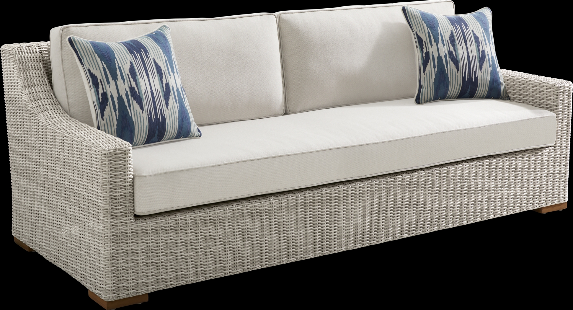 Patmos Gray 4 Pc Outdoor Sofa Seating Set with Linen Cushion - Thumbnail - Image 3