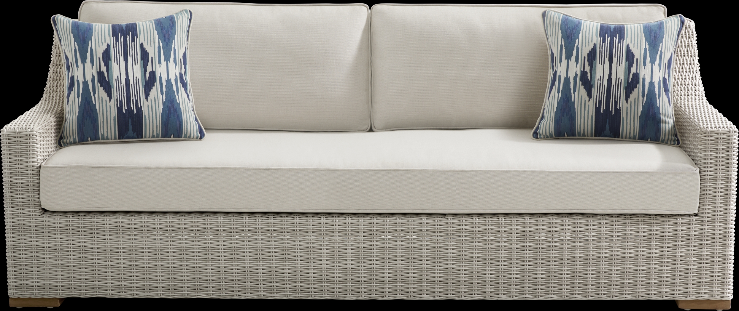 Patmos Gray 4 Pc Outdoor Sofa Seating Set with Linen Cushion - Thumbnail - Image 2