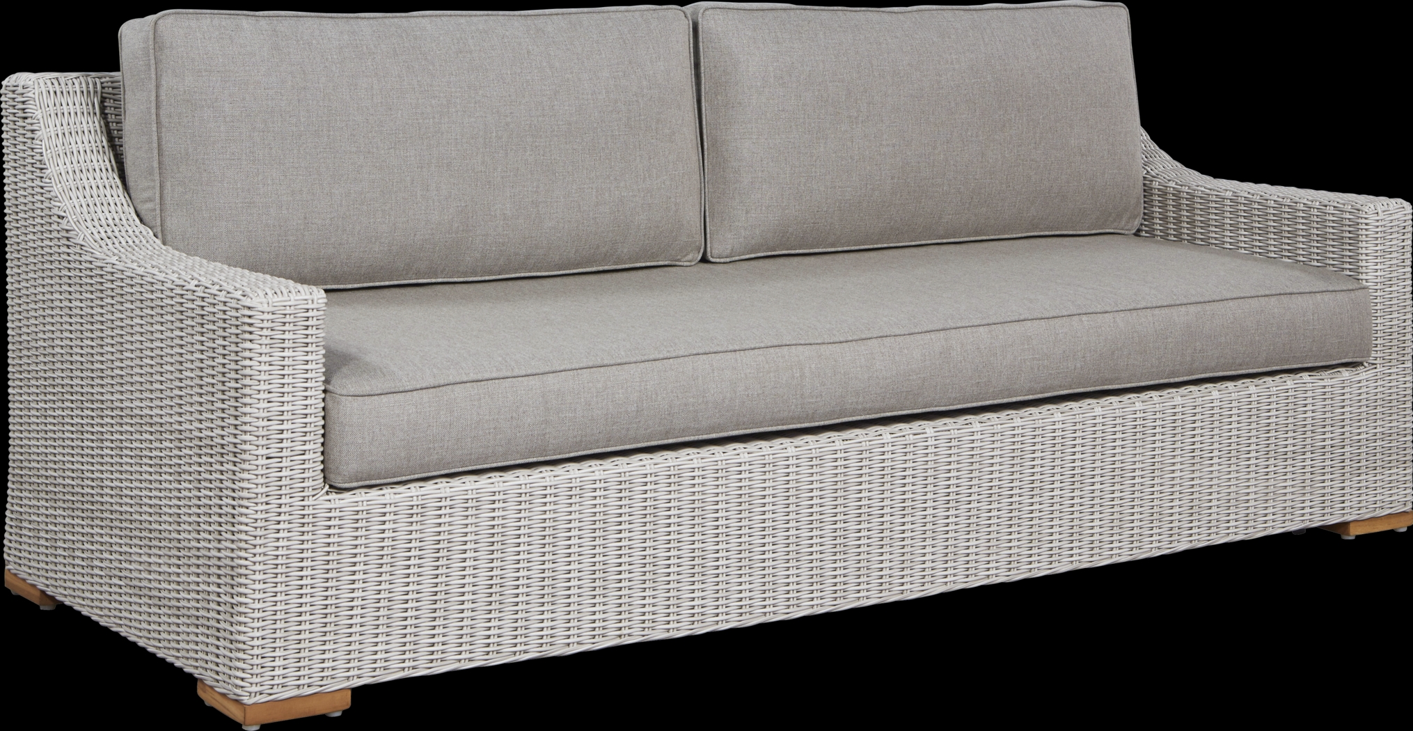 Patmos Gray 6 Pc Outdoor Seating Set with Mushroom Cushions - Thumbnail - Image 3